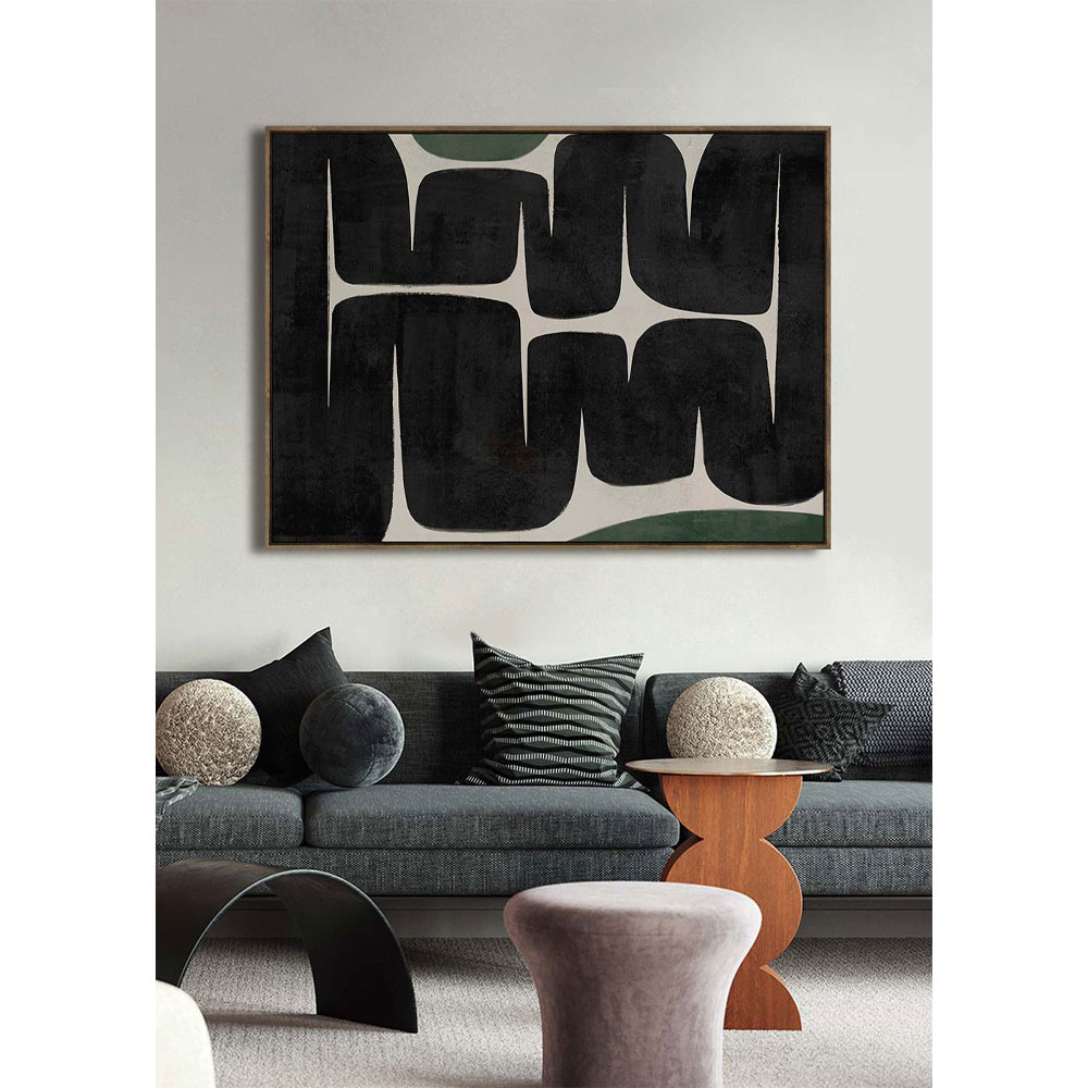 PATHWAY ΠΙΝΑΚΑΣ ΔΙΑΚΟΣΜΗΣΗΣ 90x120x4 ΚΑΜΒΑΣ ΜΑΥΡΟ ΜΠΕΖ ΛΑΔΙ MDF ΚΑΦΕ - Image 2