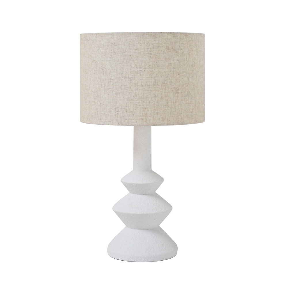 SEB ΦΩΤΙΣΤΙΚΟ ΕΠΙΤΡΑΠΕΖΙΟ 19x19x62cm FIBERCLAY ΛΕΥΚΟ ΛΙΝΟ ΜΠΕΖ