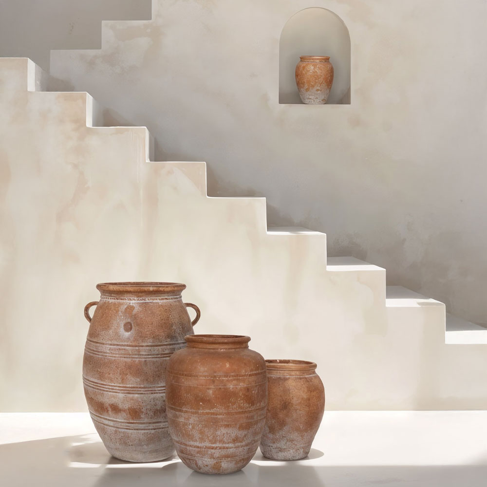 ALTHEA ΓΛΑΣΤΡΑ 30x30x37 MgO TERRACOTTA - Image 2