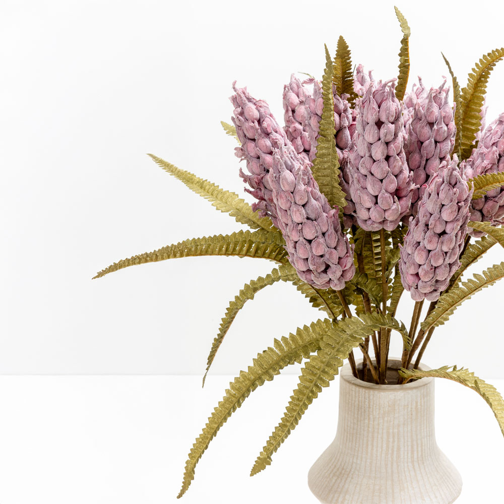 SPRING SPLENDOR ΛΟΥΛΟΥΔΙ ΤΕΧΝΗΤΟ 75 FOAM ΜΩΒ ΠΡΑΣΙΝΟ PVC - Image 2