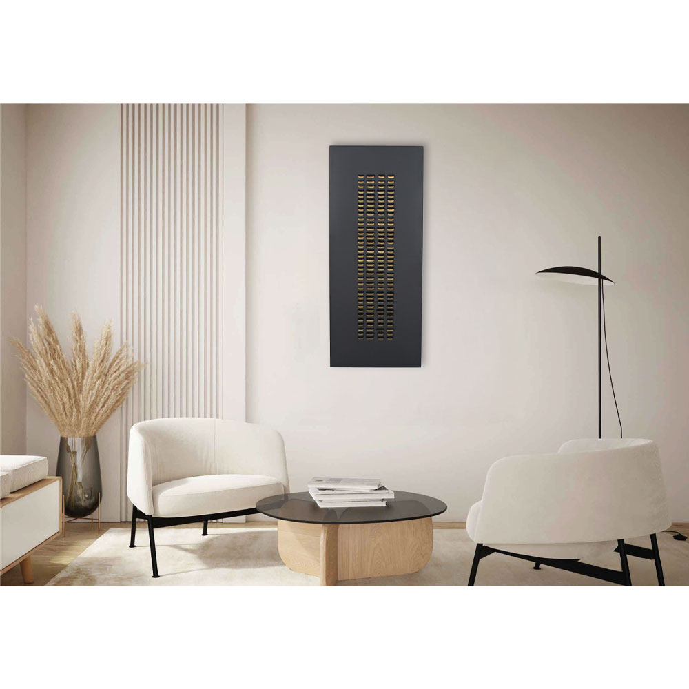 ESCAPE ΠΙΝΑΚΑΣ ΔΙΑΚΟΣΜΗΣΗΣ 50x120x4 ΜΕΤΑΛΛΟ ΜΑΥΡΟ ΧΡΥΣΟ MDF - Image 2