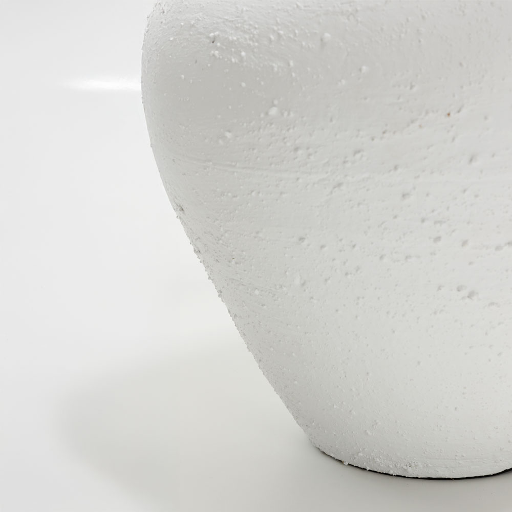 SANTORINI ΦΩΤΙΣΤΙΚΟ ΕΠΙΤΡΑΠΕΖΙΟ 30x30x60cm ΚΕΡΑΜΙΚΟ ΛΕΥΚΟ ΛΙΝΟ ΜΠΕΖ - Image 5