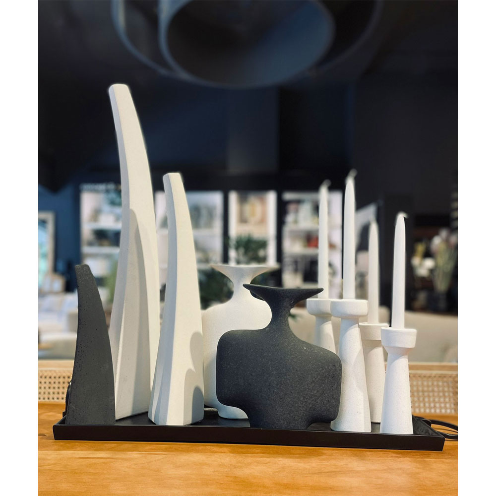 IRIDA ΒΑΖΟ 14x12x69cm ΚΕΡΑΜΙΚΟ ΛΕΥΚΟ - Image 2