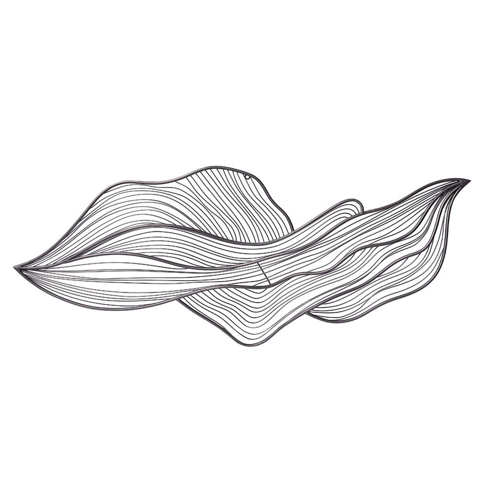 SWIRL A ΔΙΑΚΟΣΜΗΤΙΚΟ ΤΟΙΧΟΥ 113x4x59 ΜΕΤΑΛΛΟ ΓΚΡΙ ΜΑΤ
