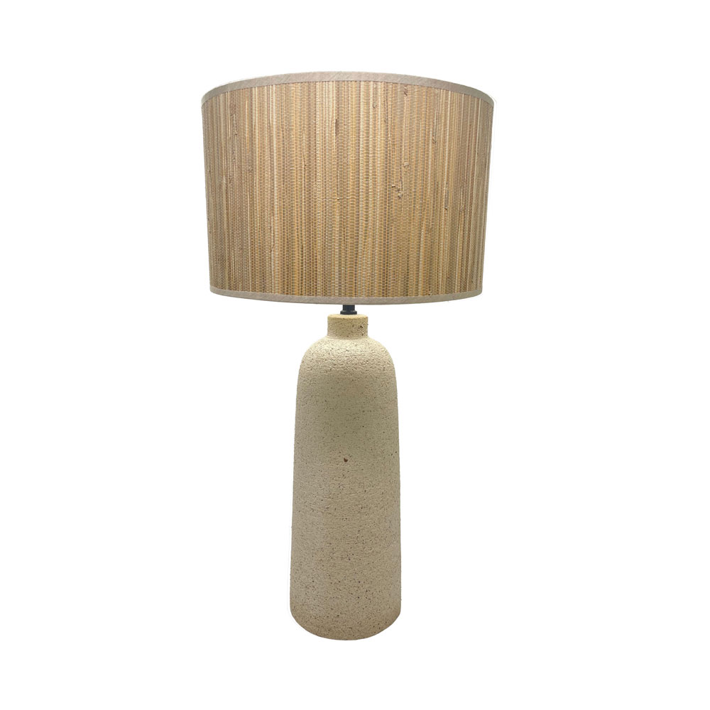 ZED ΦΩΤΙΣΤΙΚΟ ΕΠΙΤΡΑΠΕΖΙΟ 15x15x65cm ΚΕΡΑΜΙΚΟ ΜΠΕΖ BAMBOO ΦΥΣΙΚΟ