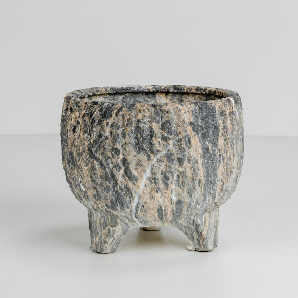 ROCKY ΚΑΣΠΩ 27x27x23cm ΚΕΡΑΜΙΚΟ ΑΝΘΡΑΚΙ ΜΠΕΖ