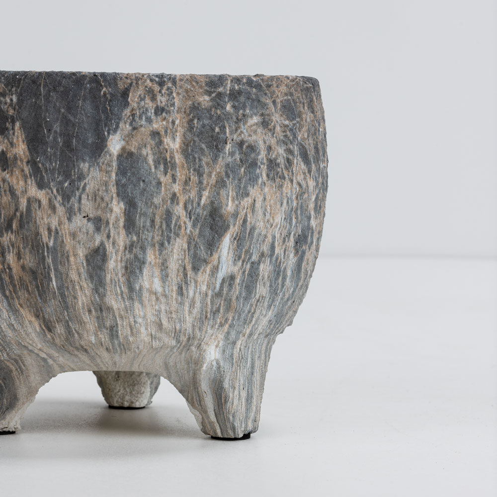 ROCKY ΚΑΣΠΩ 27x27x23cm ΚΕΡΑΜΙΚΟ ΑΝΘΡΑΚΙ ΜΠΕΖ - Image 4