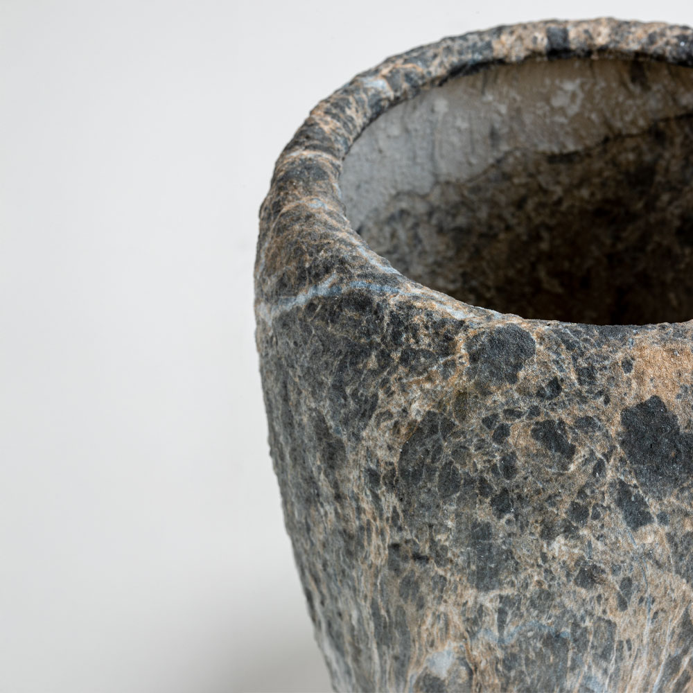 GASHER ΓΛΑΣΤΡΑ ΣΕΤ 3ΤΜΧ 42x42x35cm ΚΕΡΑΜΙΚΟ ΑΝΘΡΑΚΙ ΜΠΕΖ - Image 4
