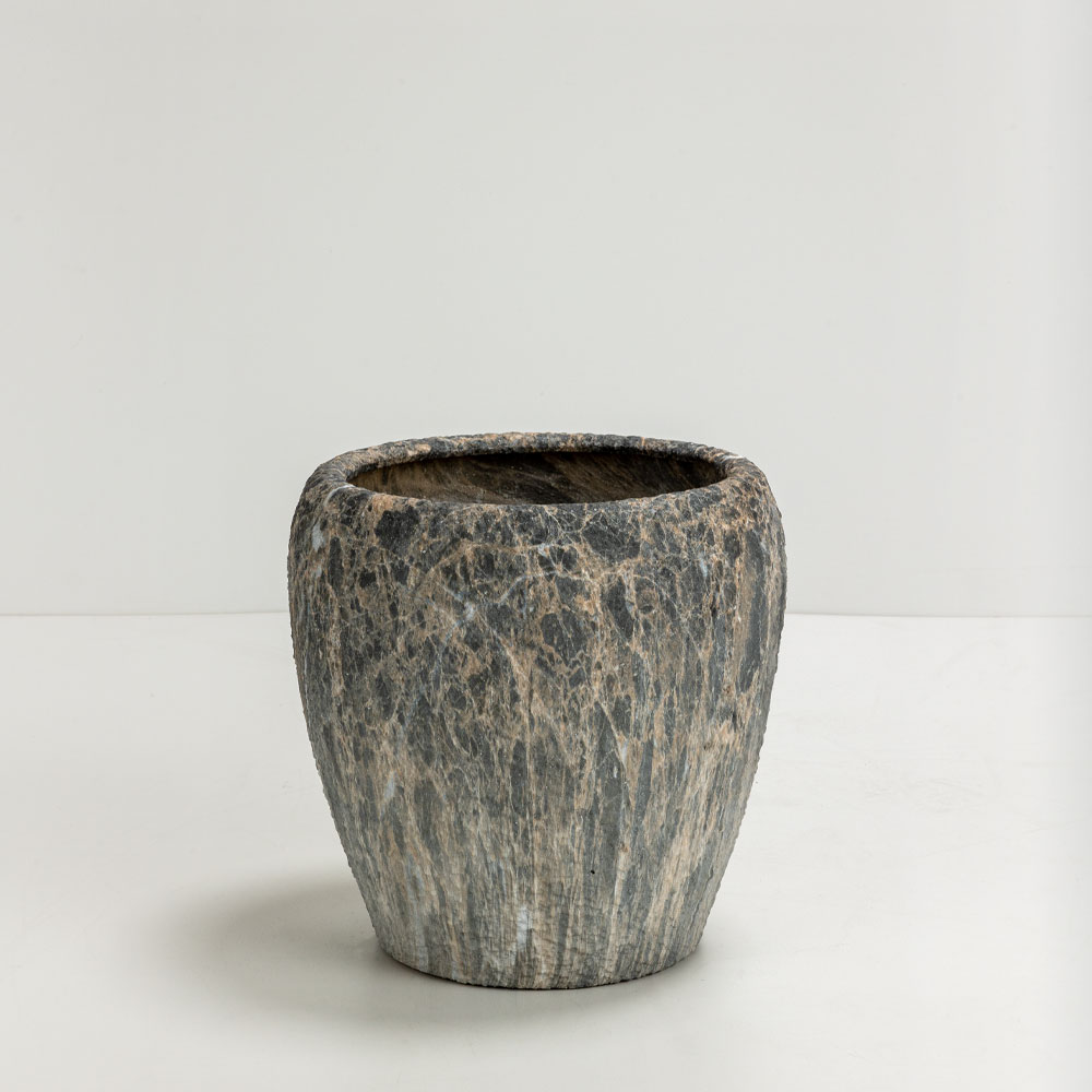 GASHER ΓΛΑΣΤΡΑ ΣΕΤ 3ΤΜΧ 42x42x35cm ΚΕΡΑΜΙΚΟ ΑΝΘΡΑΚΙ ΜΠΕΖ - Image 5