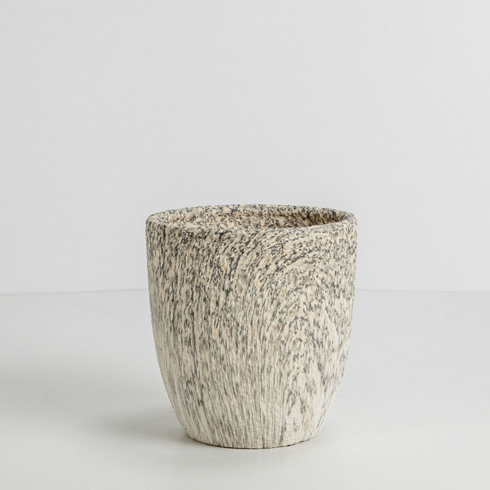 KANCHE ΓΛΑΣΤΡΑ ΣΕΤ 3ΤΜΧ 30x30x31cm ΚΕΡΑΜΙΚΟ ΜΠΕΖ ΜΑΥΡΟ - Image 5