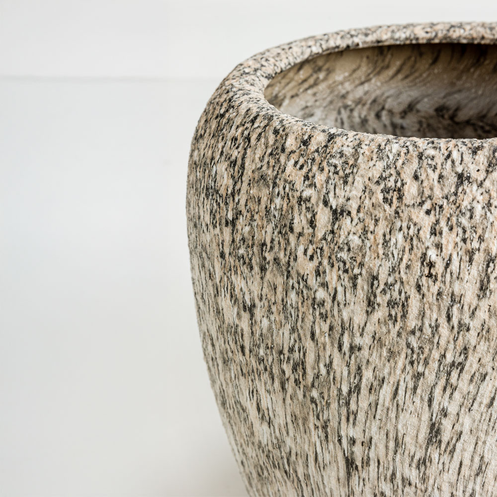 KANCHE ΓΛΑΣΤΡΑ ΣΕΤ 2ΤΜΧ 48x48x39cm ΚΕΡΑΜΙΚΟ ΜΠΕΖ ΜΑΥΡΟ - Image 4