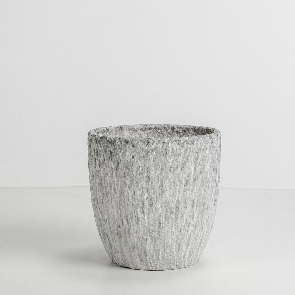 VINSON ΓΛΑΣΤΡΑ ΣΕΤ 3ΤΜΧ 30x30x31cm ΚΕΡΑΜΙΚΟ ΓΚΡΙ ΛΕΥΚΟ - Image 3