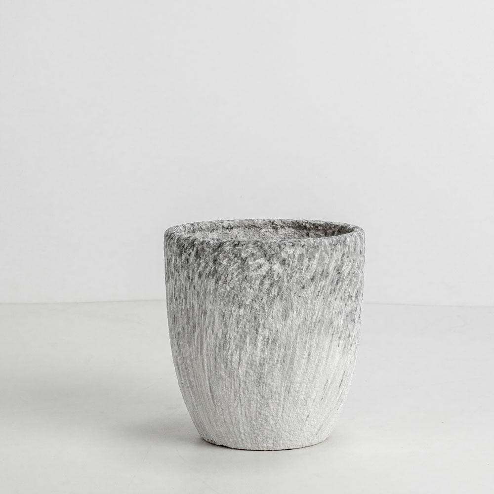 VINSON ΓΛΑΣΤΡΑ ΣΕΤ 3ΤΜΧ 30x30x31cm ΚΕΡΑΜΙΚΟ ΓΚΡΙ ΛΕΥΚΟ - Image 5