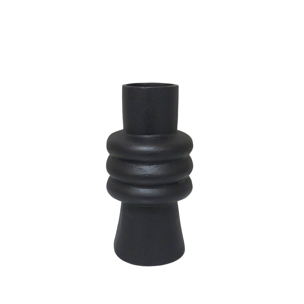 ARTIOM ΒΑΖΟ 14x14x26 ΑΛΟΥΜΙΝΙΟ ΜΑΥΡΟ