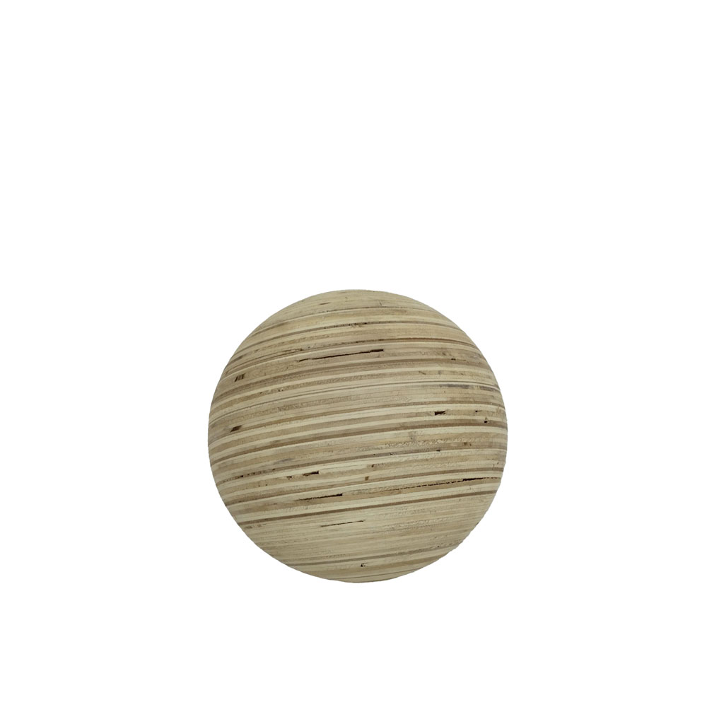 CEBO L ΔΙΑΚΟΣΜΗΤΙΚΗ ΜΠΑΛΑ 17x17x17cm ΞΥΛΟ ΦΥΣΙΚΟ