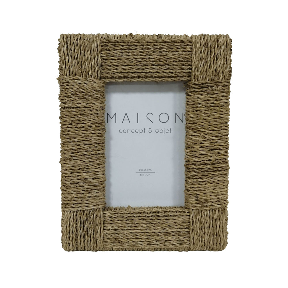 ZIBU ΚΟΡΝΙΖΑ 23x18x3cm SEAGRASS ΦΥΣΙΚΟ ΓΥΑΛΙ