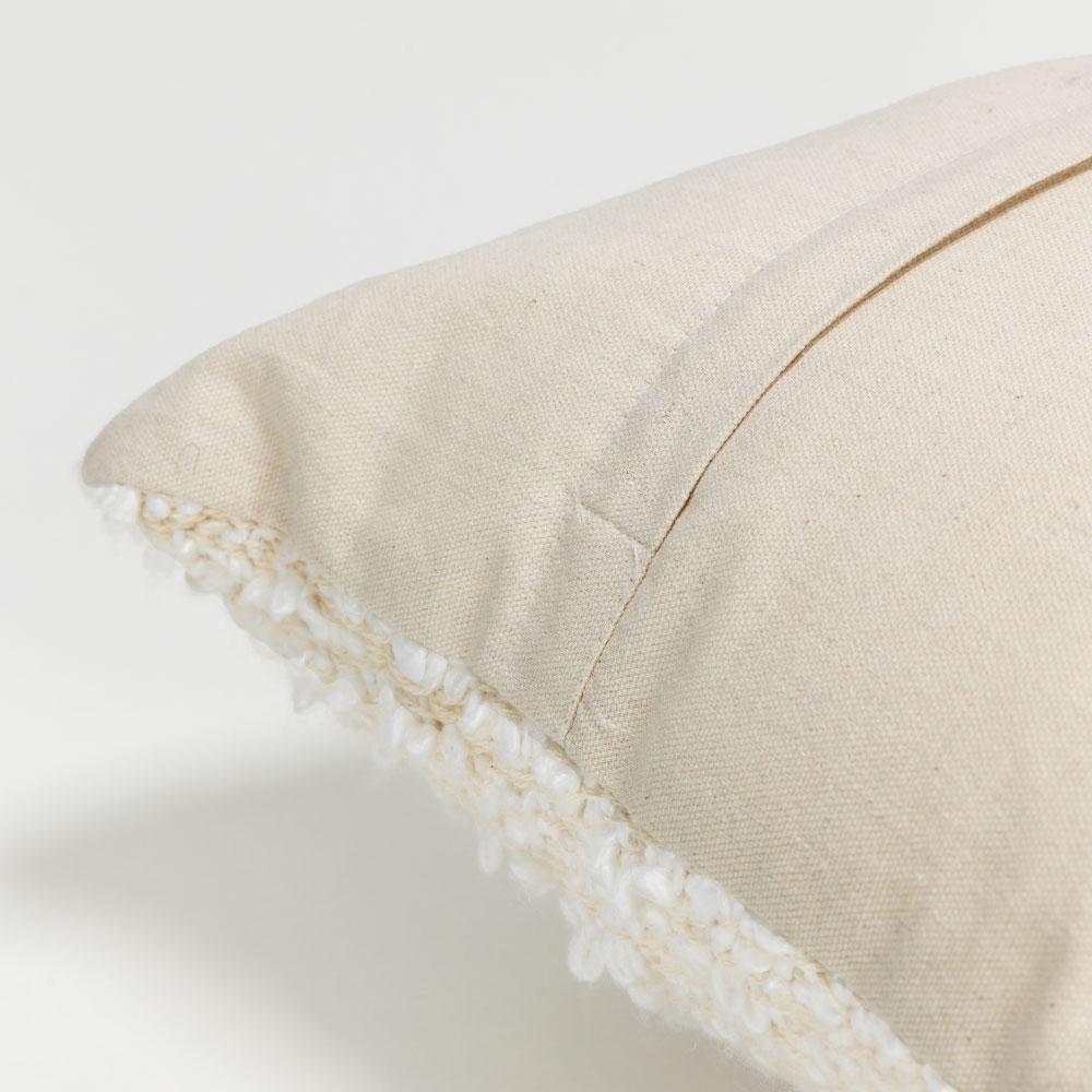 SIMPUL ΔΙΑΚΟΣΜΗΤΙΚΟ ΜΑΞΙΛΑΡΙ 45x45 ΥΦΑΣΜΑ ΛΕΥΚΟ POLYESTER - Image 4