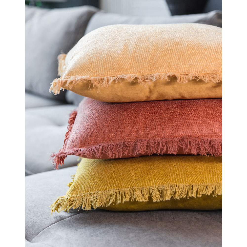 BELUD ΔΙΑΚΟΣΜΗΤΙΚΟ ΜΑΞΙΛΑΡΙ 45x45cm ΥΦΑΣΜΑ ΜΠΕΖ POLYESTER - Image 2