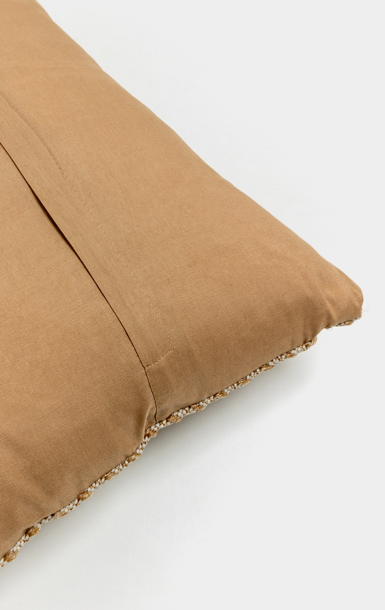 IKAN ΔΙΑΚΟΣΜΗΤΙΚΟ ΜΑΞΙΛΑΡΙ ΕΞΩΤΕΡΙΚΟΥ ΧΩΡΟΥ 45x45cm ΥΦΑΣΜΑ CARAMEL POLYESTER - Image 4