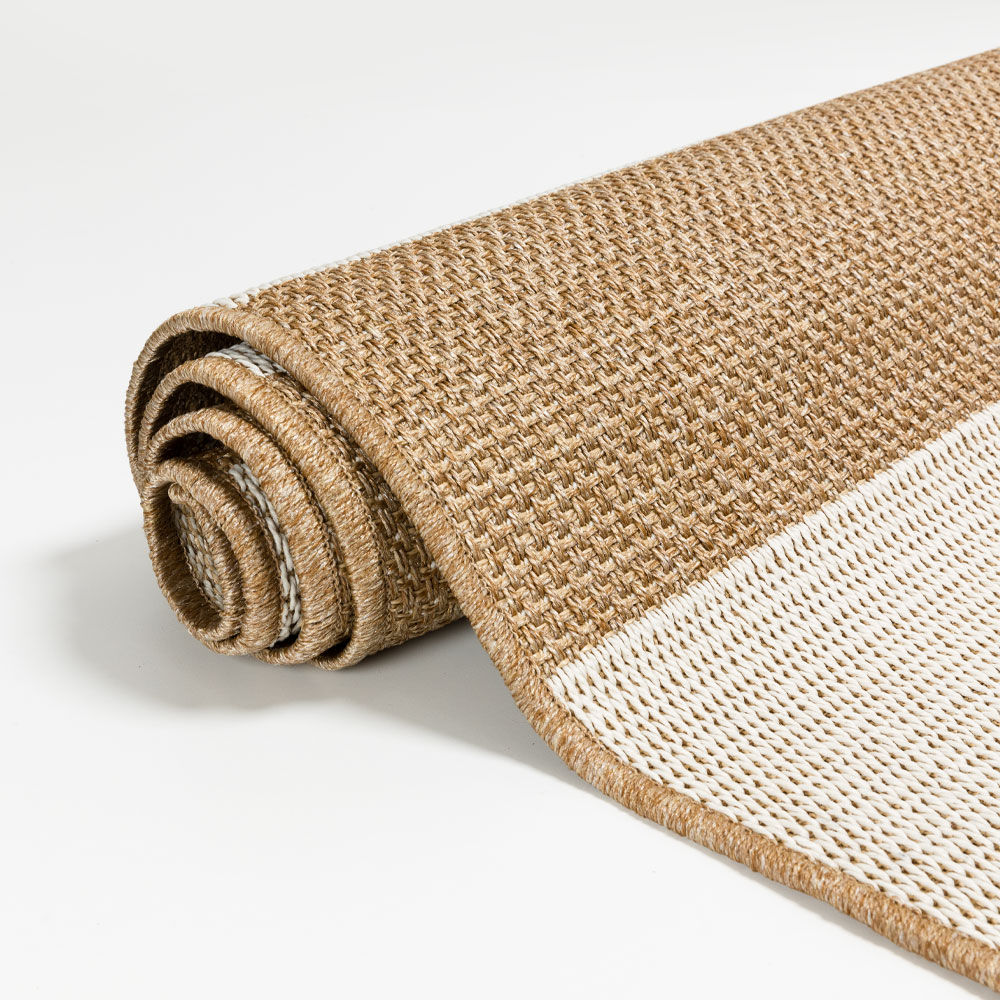 ESIN ΧΑΛΙ ΣΑΛΟΝΙΟΥ ΕΞΩΤΕΡΙΚΟΥ ΧΩΡΟΥ 230x160cm PP ΜΠΕΖ ΑΝΟΙΧΤΟ ΜΠΕΖ ΣΚΟΥΡΟ - Image 2