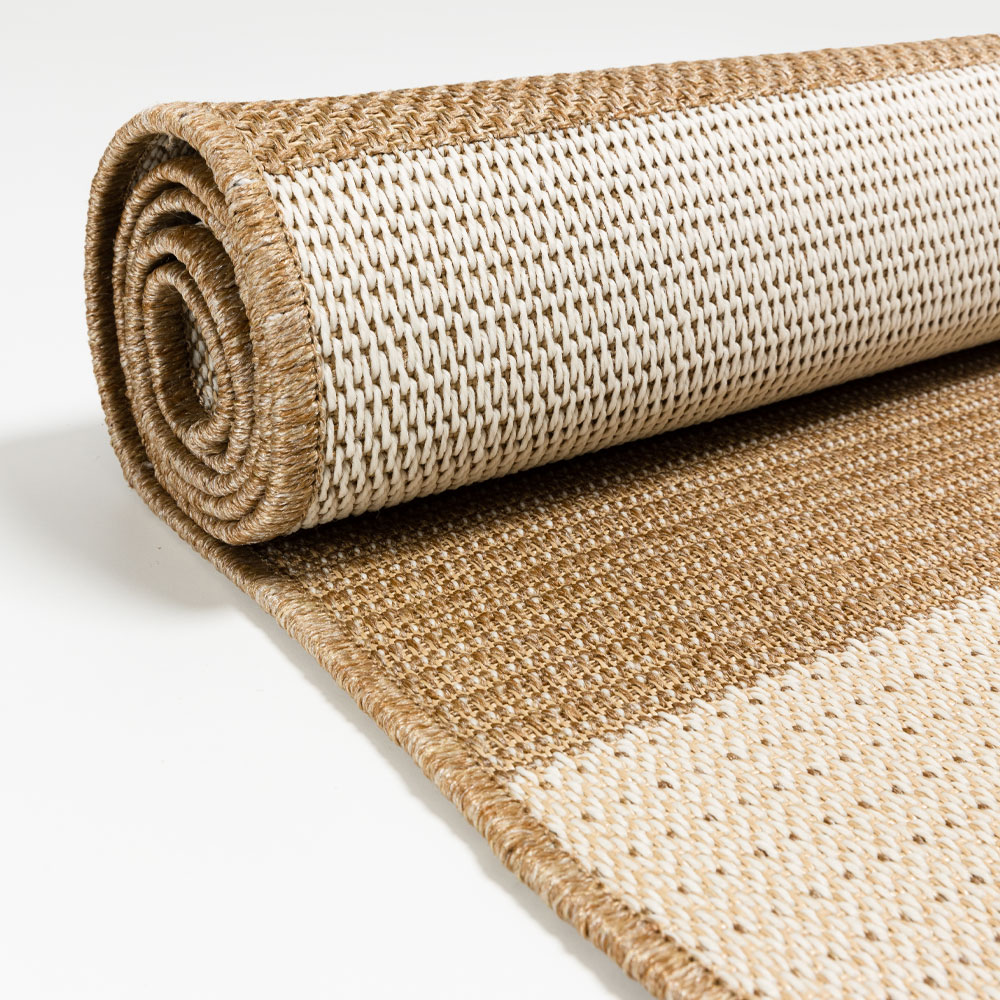 ESIN ΧΑΛΙ ΣΑΛΟΝΙΟΥ ΕΞΩΤΕΡΙΚΟΥ ΧΩΡΟΥ 230x160cm PP ΜΠΕΖ ΑΝΟΙΧΤΟ ΜΠΕΖ ΣΚΟΥΡΟ - Image 3