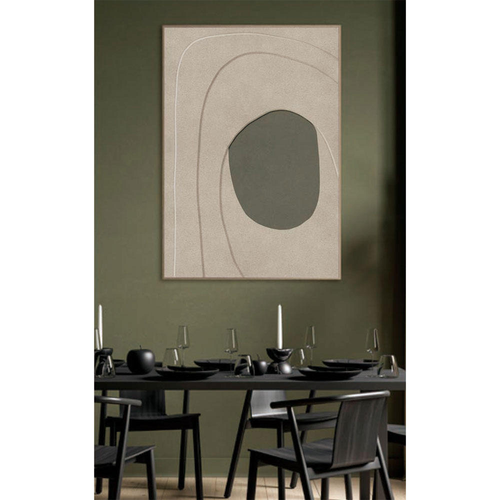 VOID A ΠΙΝΑΚΑΣ ΔΙΑΚΟΣΜΗΤΙΚΟΣ ΜΕ ΚΟΡΝΙΖΑ 80x120x4.3cm ΚΑΜΒΑΣ ΜΠΕΖ ΛΑΔΙ PS - Image 2