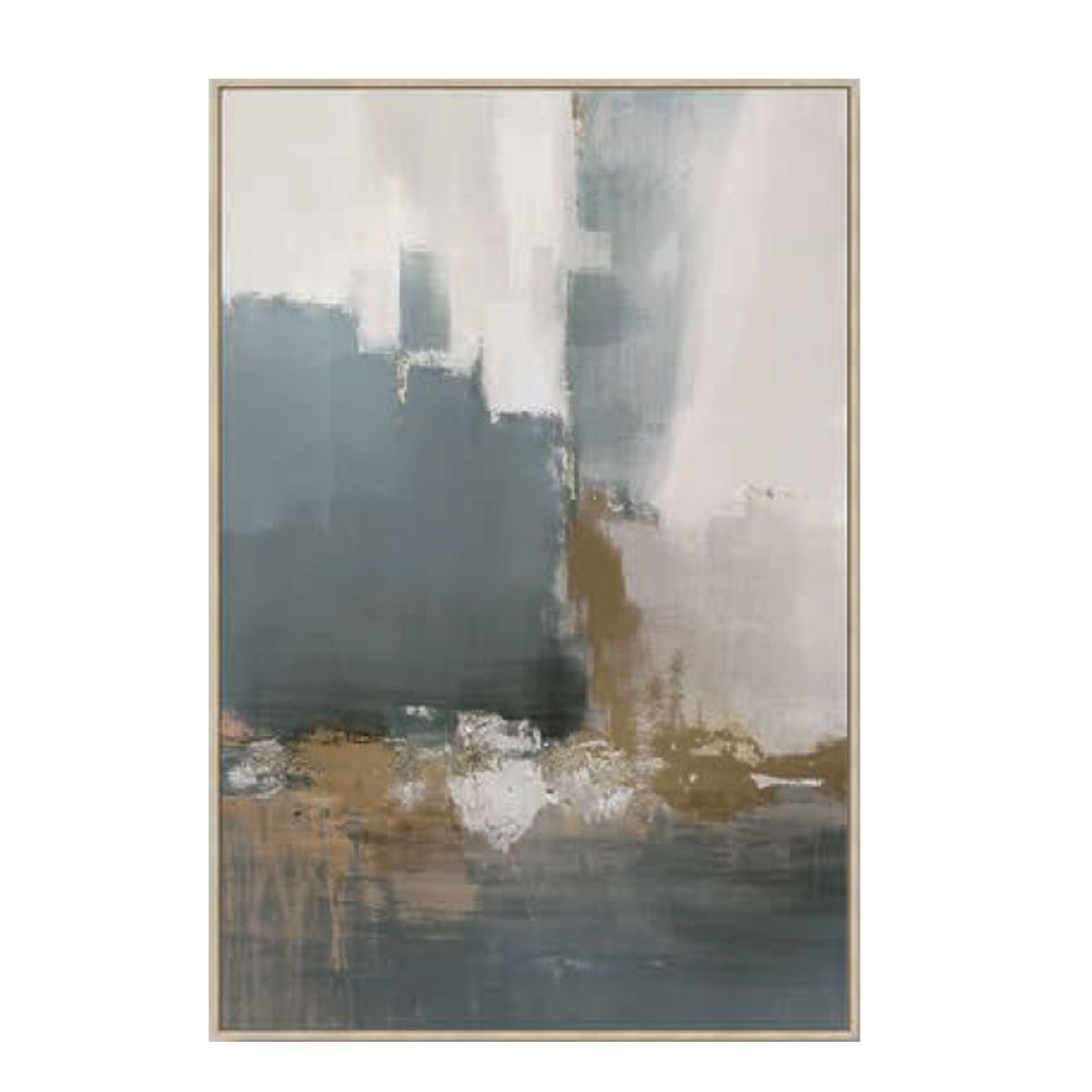 GENESA ΠΙΝΑΚΑΣ ΔΙΑΚΟΣΜΗΤΙΚΟΣ ΜΕ ΚΟΡΝΙΖΑ 80x120x4.3cm ΚΑΜΒΑΣ ΠΟΛΥΧΡΩΜΟ PS