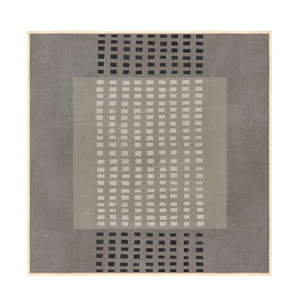 FRAMED DREAM ΠΙΝΑΚΑΣ ΔΙΑΚΟΣΜΗΤΙΚΟΣ ΜΕ ΚΟΡΝΙΖΑ 80x80x4 ΚΑΜΒΑΣ ΓΚΡΙ ΣΚΟΥΡΟ ΜΠΕΖ ΞΥΛΟ