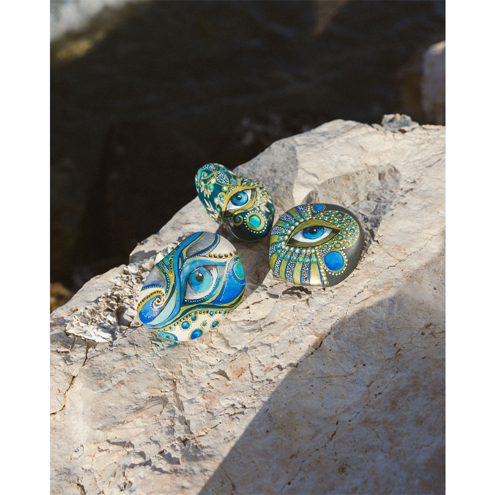 STONE EYE ΔΙΑΚΟΣΜΗΤΙΚΟ ΓΟΥΡΙ ΠΕΤΡΑ ΠΟΛΥΧΡΩΜΟ