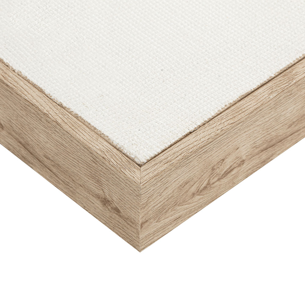 LIGHT MOUNT A ΠΙΝΑΚΑΣ ΔΙΑΚΟΣΜΗΤΙΚΟΣ ΜΕ ΚΟΡΝΙΖΑ 80x80x3.8cm ΚΑΜΒΑΣ BEIGE BEIGE ΞΥΛΟ ΦΥΣΙΚΟ - Image 2