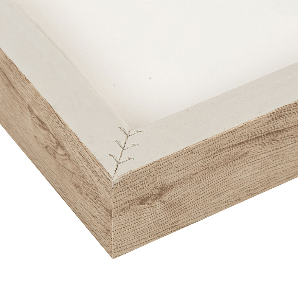LIGHT MOUNT A ΠΙΝΑΚΑΣ ΔΙΑΚΟΣΜΗΤΙΚΟΣ ΜΕ ΚΟΡΝΙΖΑ 80x80x3.8cm ΚΑΜΒΑΣ BEIGE BEIGE ΞΥΛΟ ΦΥΣΙΚΟ - Image 4