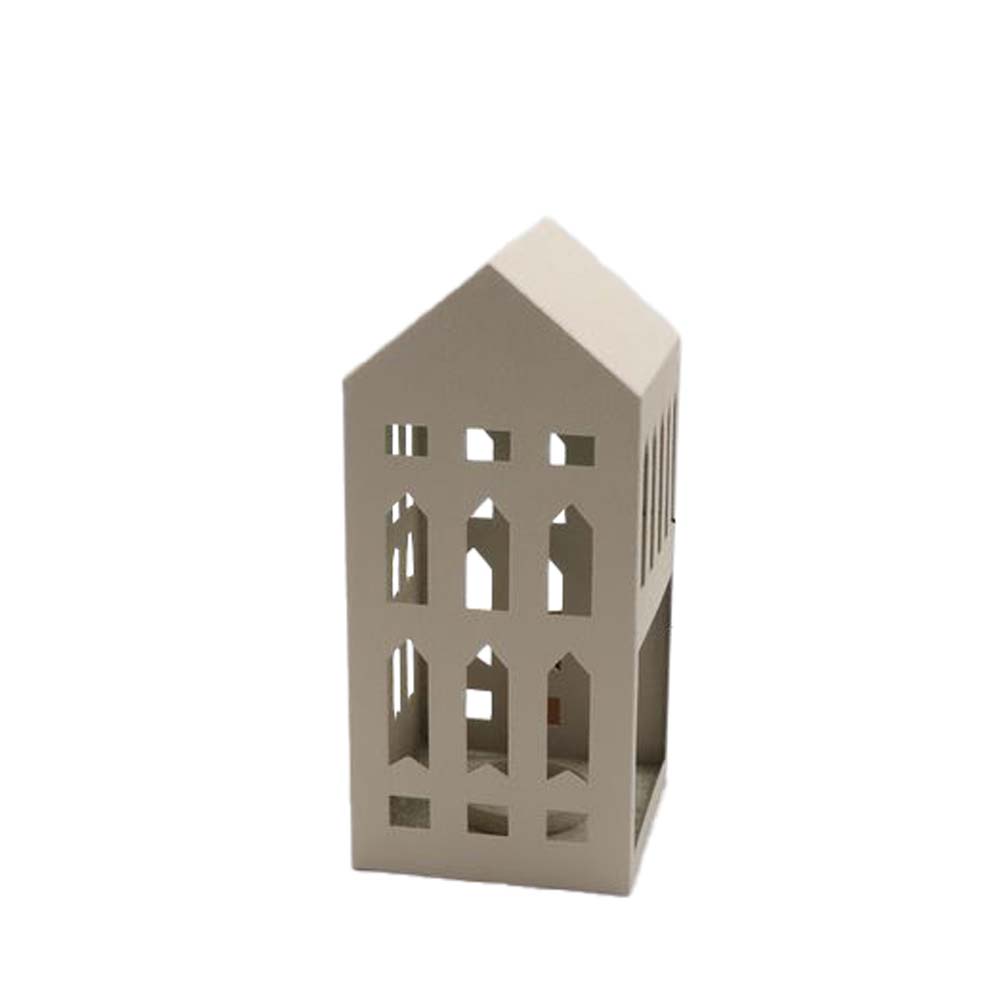 STARRY ΧΡΙΣΤΟΥΓΕΝΝΙΑΤΙΚΟ ΔΙΑΚΟΣΜΗΤΙΚΟ ΡΕΣΩ 11x11x23.5cm ΜΕΤΑΛΛΟ ΜΠΕΖ