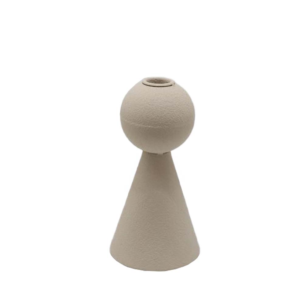 HALO ΚΗΡΟΠΗΓΙΟ 9x9x17.5cm ΜΕΤΑΛΛΟ ΜΠΕΖ