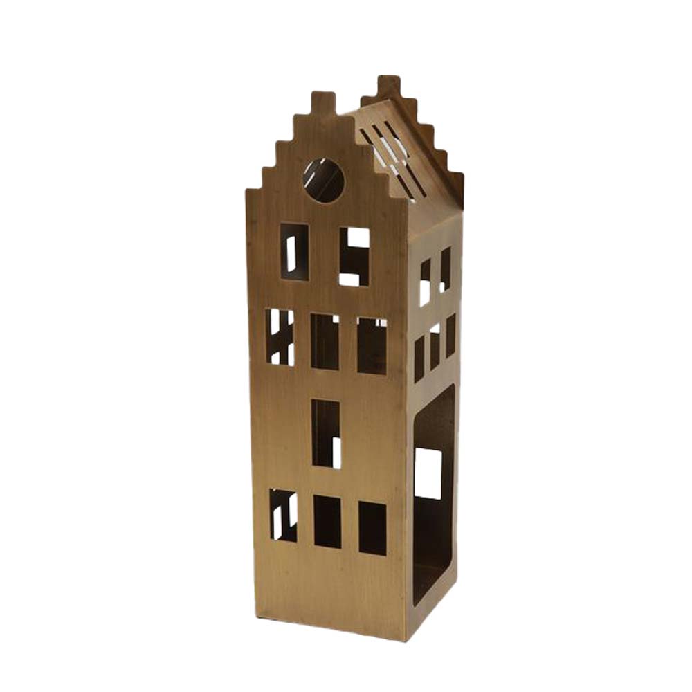 AUORA ΧΡΙΣΤΟΥΓΕΝΝΙΑΤΙΚΟ ΔΙΑΚΟΣΜΗΤΙΚΟ ΡΕΣΩ 9x9x29.3cm ΜΕΤΑΛΛΟ BROWN GOLD