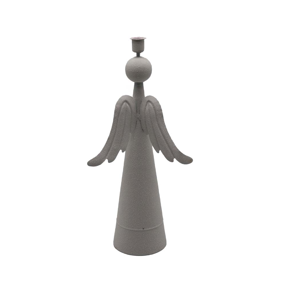 ESPIR ΧΡΙΣΤΟΥΓΕΝΝΙΑΤΙΚΟ ΔΙΑΚΟΣΜΗΤΙΚΟ ΑΓΓΕΛΟΣ 20.5x11x42.5cm ΜΕΤΑΛΛΟ ΛΕΥΚΟ