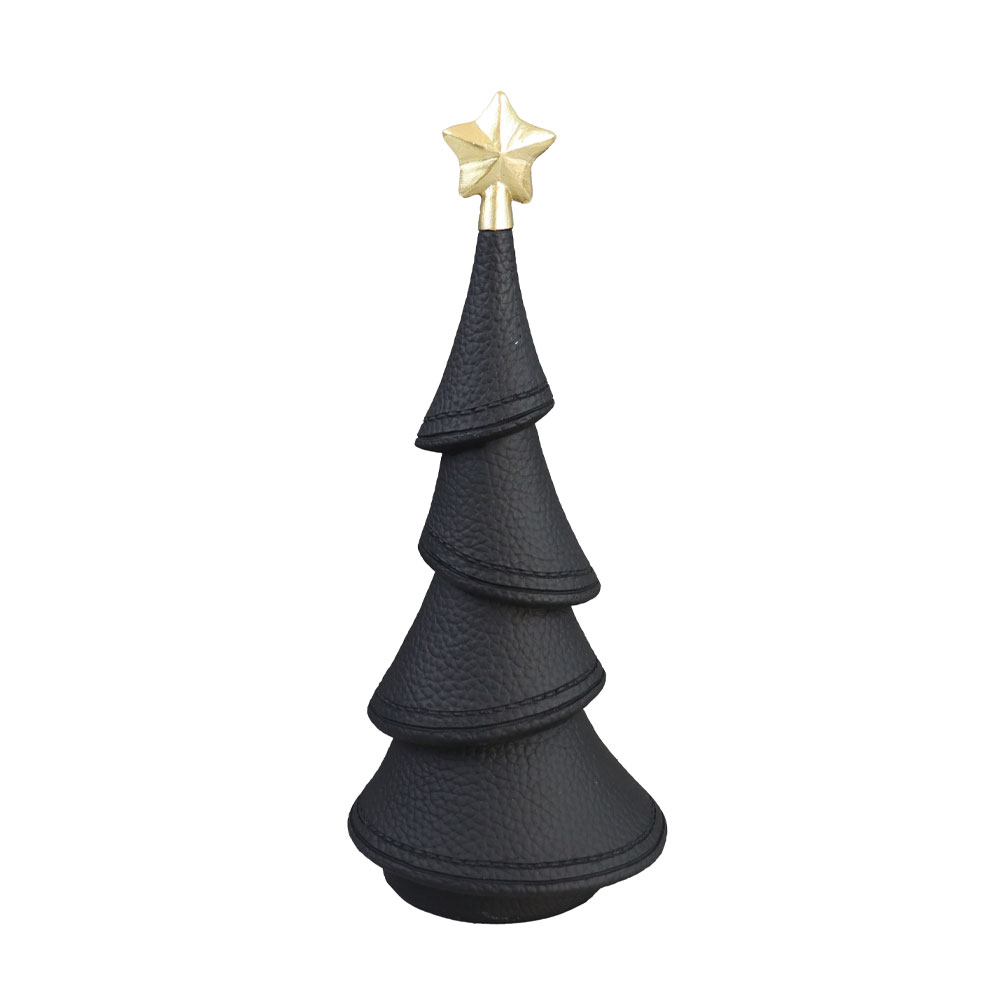 XMAS DREAM.I ΧΡΙΣΤΟΥΓΕΝΝΙΑΤΙΚΟ ΔΙΑΚΟΣΜΗΤΙΚΟ ΔΕΝΤΡΟ 10.5x8.5x24.5 POLYRESIN ΜΑΥΡΟ ΧΡΥΣΟ