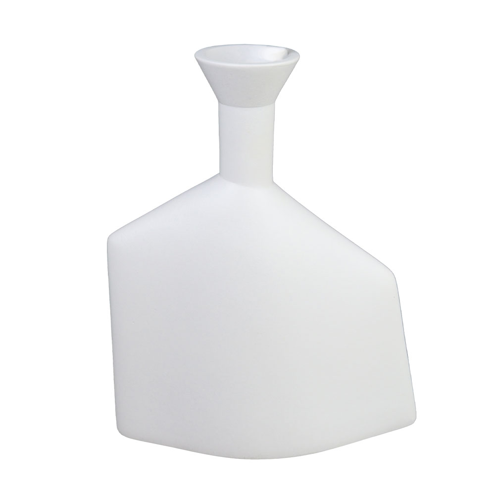 WAZOO ΔΙΑΚΟΣΜΗΤΙΚΟ ΒΑΖΟ 20x7x25.5 POLYRESIN ΛΕΥΚΟ