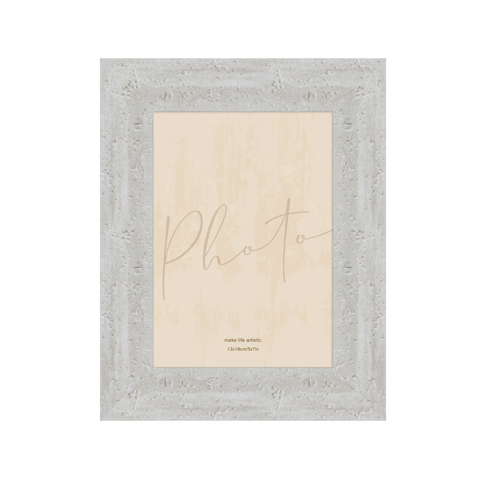 LITHOS ΚΟΡΝΙΖΑ 18.6x1.5x23.7cm POLYRESIN ΛΕΥΚΟ BEIGE ΓΥΑΛΙ