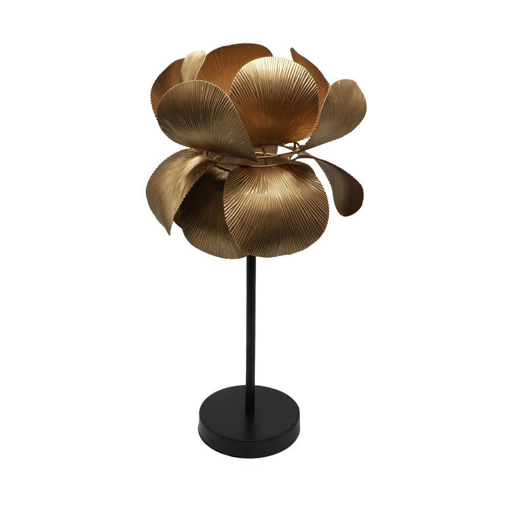BLOSSOM ΦΩΤΙΣΤΙΚΟ ΕΠΙΤΡΑΠΕΖΙΟ 30x30x67cm ΜΕΤΑΛΛΟ BROWN GOLD