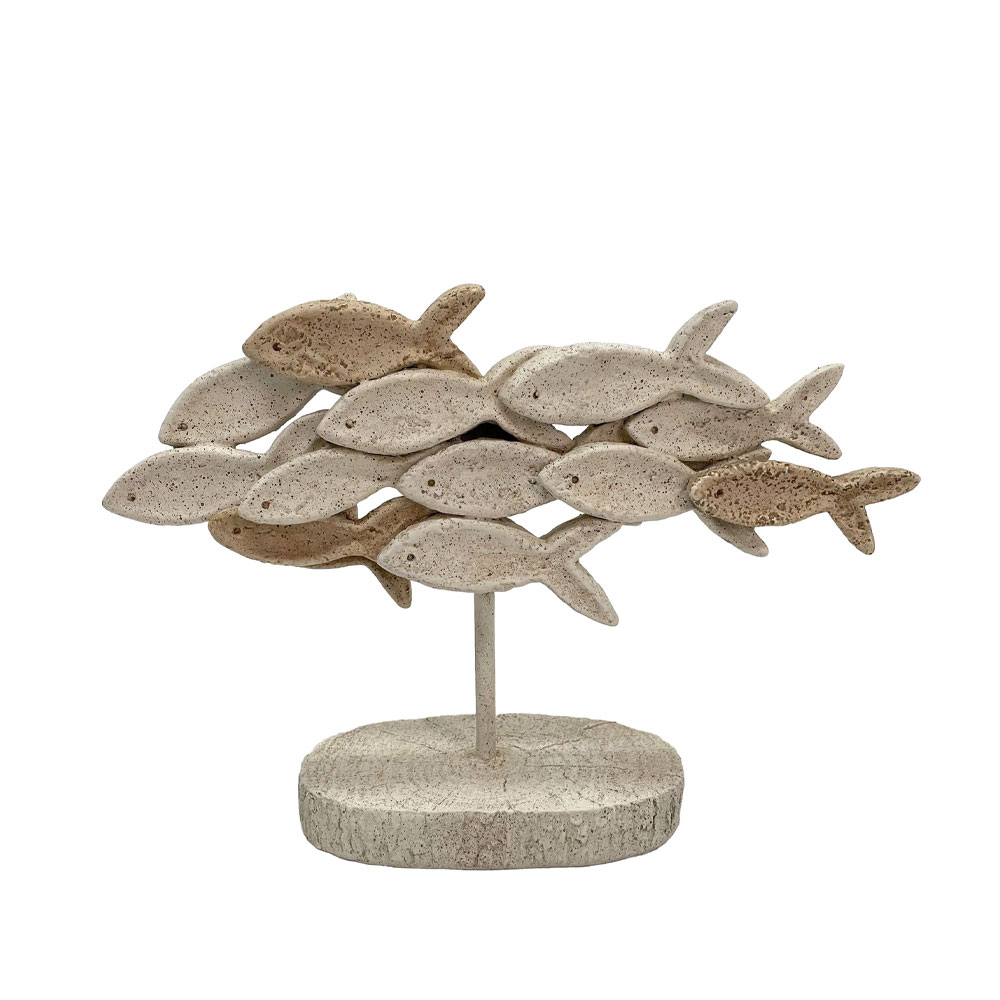 DANZA ΔΙΑΚΟΣΜΗΤΙΚΟ ΨΑΡΙ 31.2x9.5x21.5cm POLYRESIN ΜΠΕΖ ΚΑΦΕ