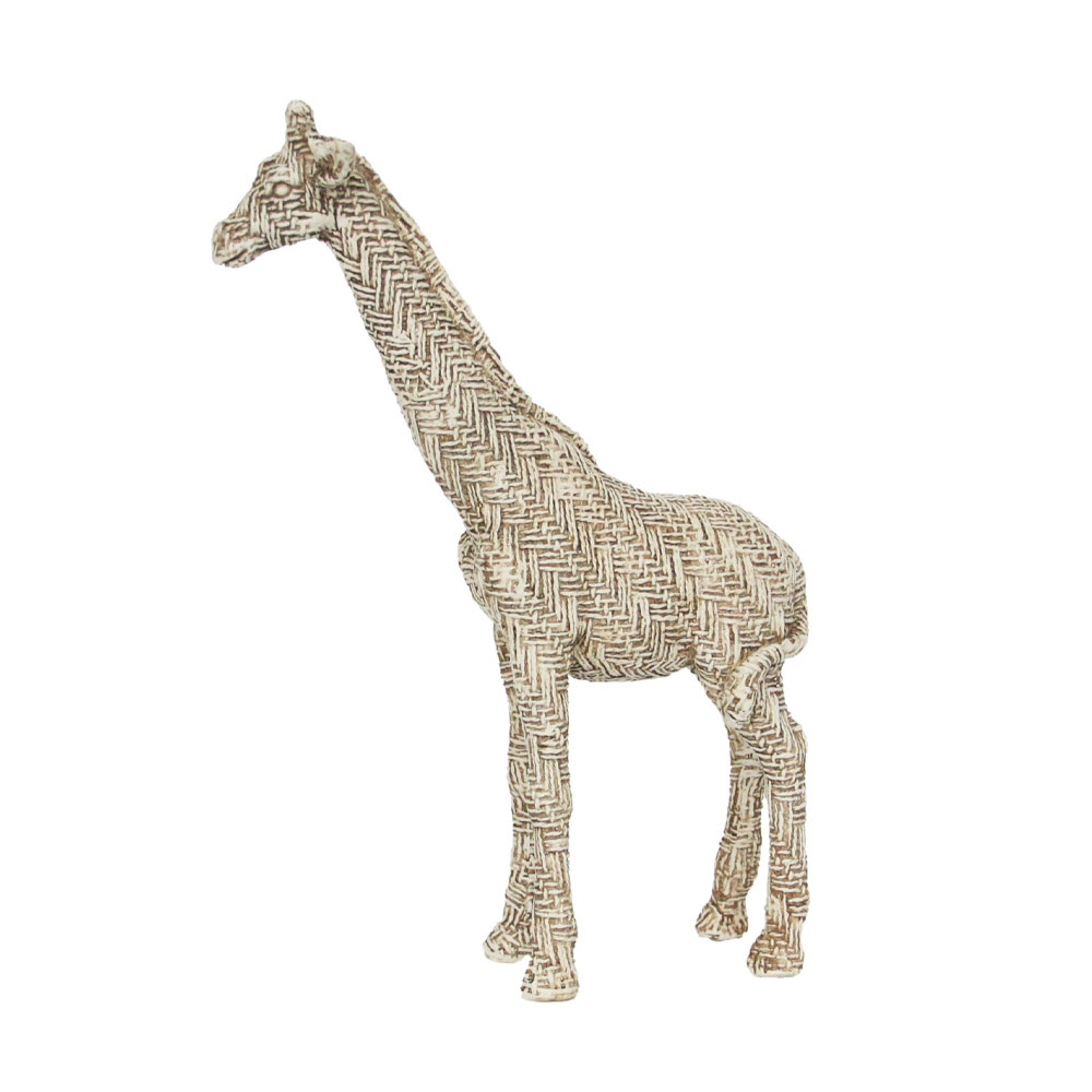 GIRAFFA N ΔΙΑΚΟΣΜΗΤΙΚΟ ΚΑΜΗΛΟΠΑΡΔΑΛΗ 19x7x28cm POLYRESIN ΜΠΕΖ ΚΑΦΕ