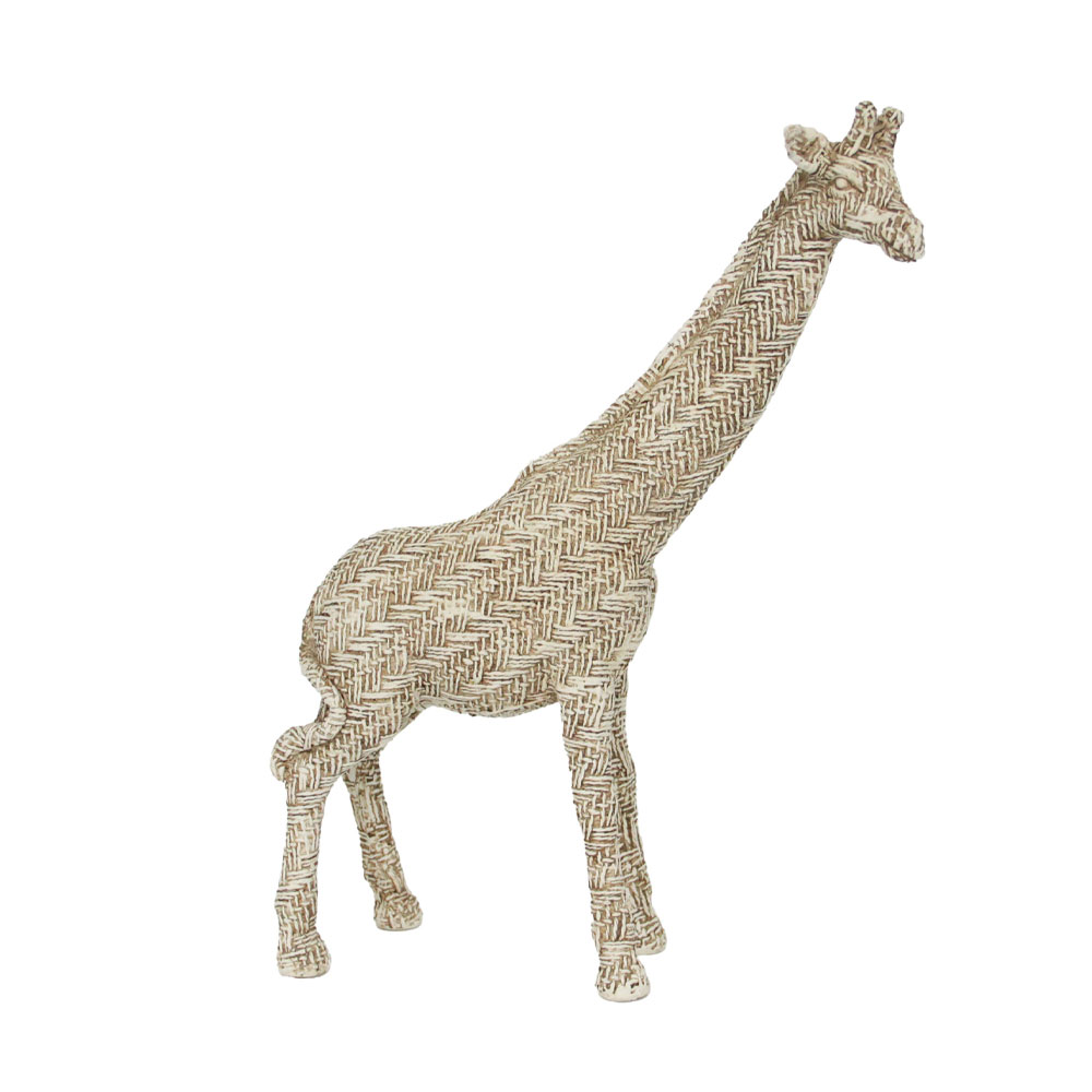 GIRAFFA N ΔΙΑΚΟΣΜΗΤΙΚΟ ΚΑΜΗΛΟΠΑΡΔΑΛΗ 22x8x31cm POLYRESIN ΜΠΕΖ ΚΑΦΕ
