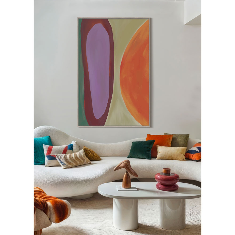 GEO DREAM A ΠΙΝΑΚΑΣ ΔΙΑΚΟΣΜΗΤΙΚΟΣ ΜΕ ΚΟΡΝΙΖΑ 80x120x4 ΚΑΜΒΑΣ ΠΟΛΥΧΡΩΜΟ ΞΥΛΟ ΦΥΣΙΚΟ - Image 2