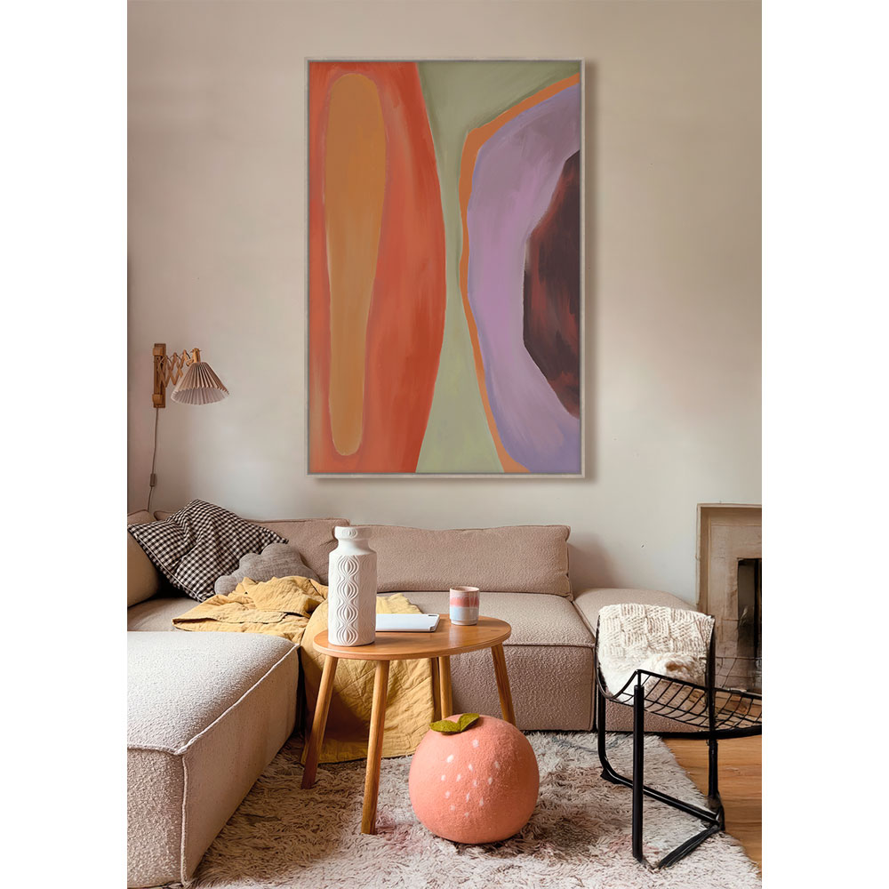 GEO DREAM B ΠΙΝΑΚΑΣ ΔΙΑΚΟΣΜΗΤΙΚΟΣ ΜΕ ΚΟΡΝΙΖΑ 80x120x4 ΚΑΜΒΑΣ ΠΟΛΥΧΡΩΜΟ ΞΥΛΟ ΦΥΣΙΚΟ - Image 2