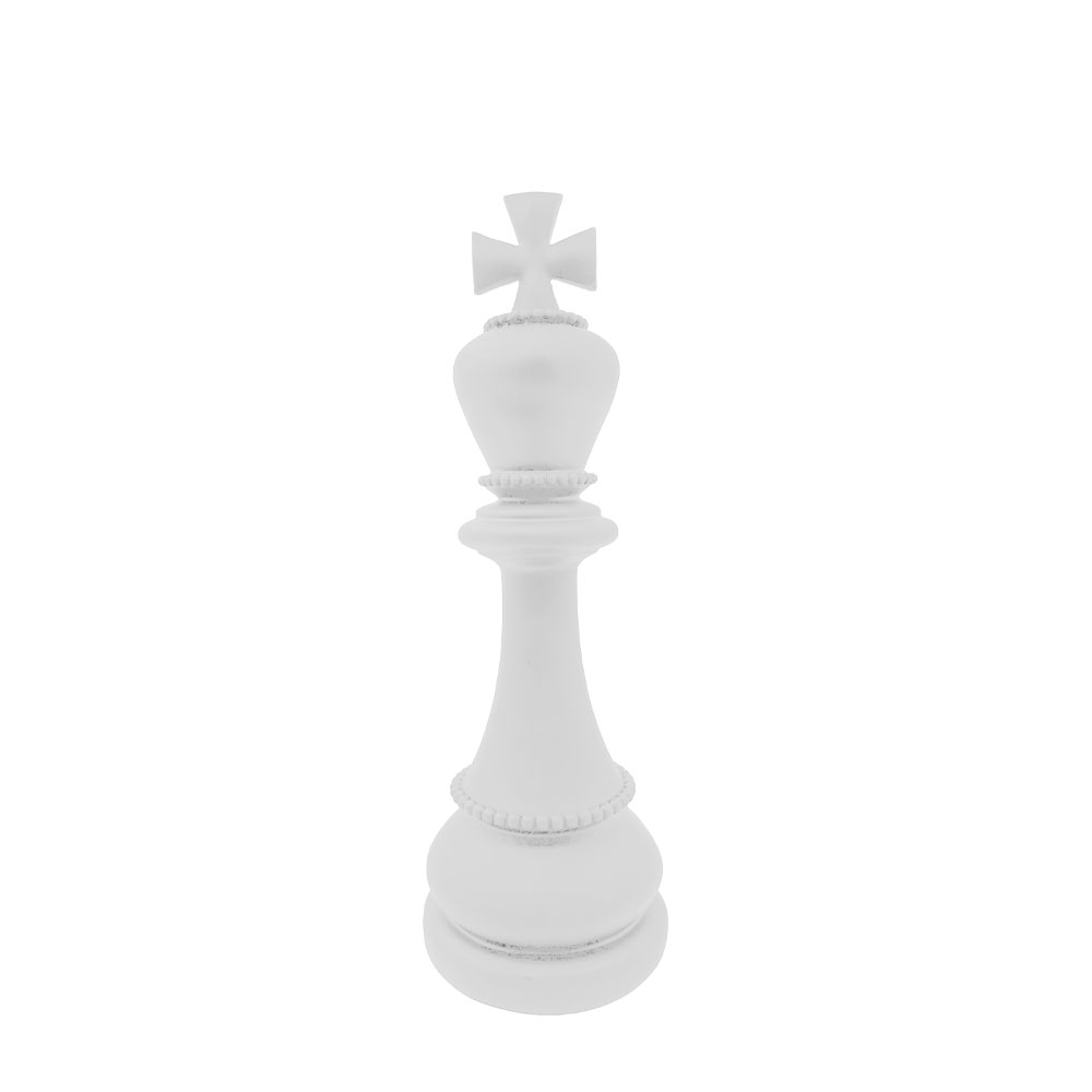 KNIGHTLINE ΔΙΑΚΟΣΜΗΤΙΚΟ ΠΙΟΝΙ 10x10x29.5cm POLYRESIN ΑΣΠΡΟ