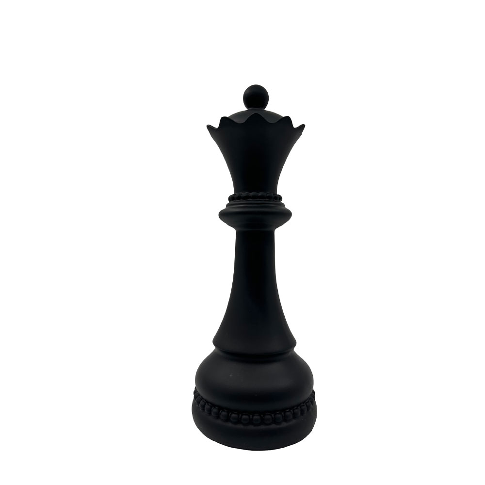 KNIGHTLINE ΔΙΑΚΟΣΜΗΤΙΚΟ ΠΙΟΝΙ 10x10x26cm POLYRESIN ΜΑΥΡΟ