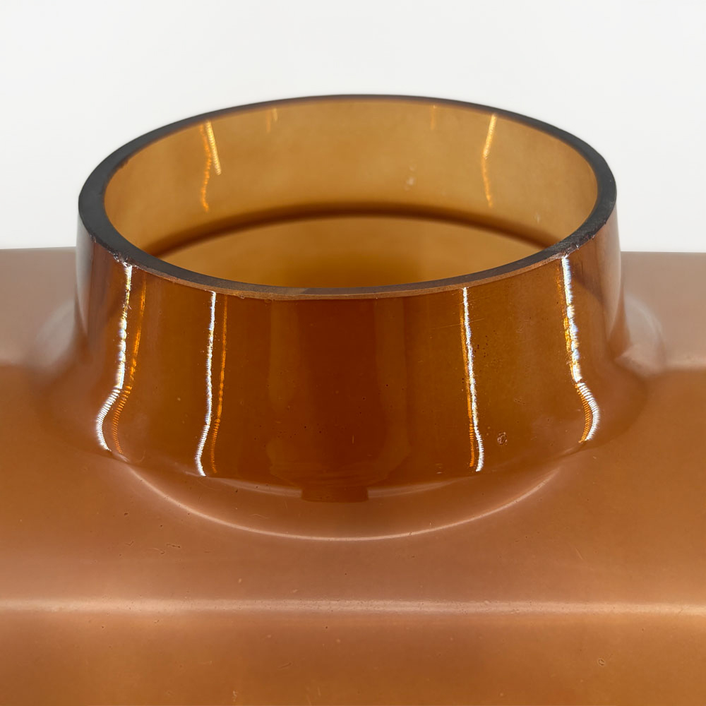VIDRIO ΒΑΖΟ 34x34x48cm ΓΥΑΛΙ CARAMEL - Image 2