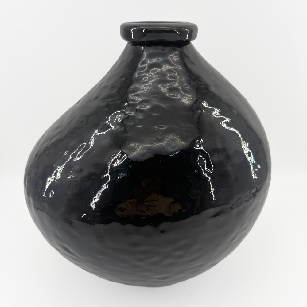 BOCAL ΒΑΖΟ 25x25x25cm ΓΥΑΛΙ ΜΑΥΡΟ - Image 3