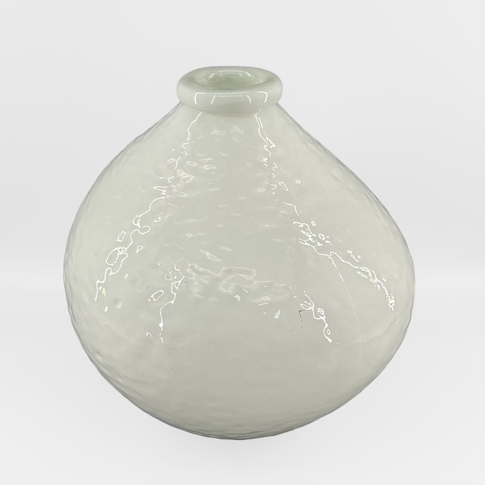 BOCAL ΒΑΖΟ 25x25x25cm ΓΥΑΛΙ ΑΣΠΡΟ - Image 3