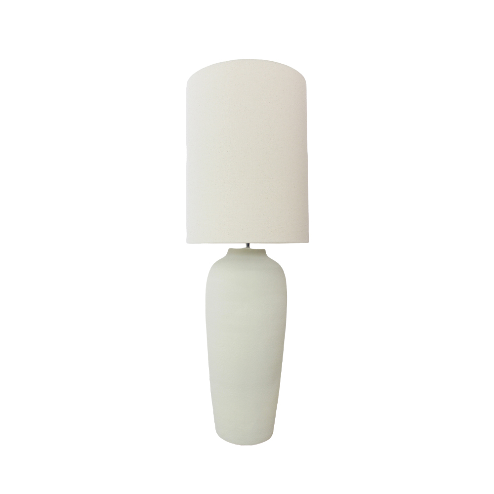 EONIA ΦΩΤΙΣΤΙΚΟ ΕΠΙΤΡΑΠΕΖΙΟ 35x35x101cm ΚΕΡΑΜΙΚΟ ΛΕΥΚΟ ΛΙΝΟ ΛΕΥΚΟ